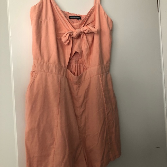 Abercrombie & Fitch Other - Abercrombie and Fitch peach romper size XL